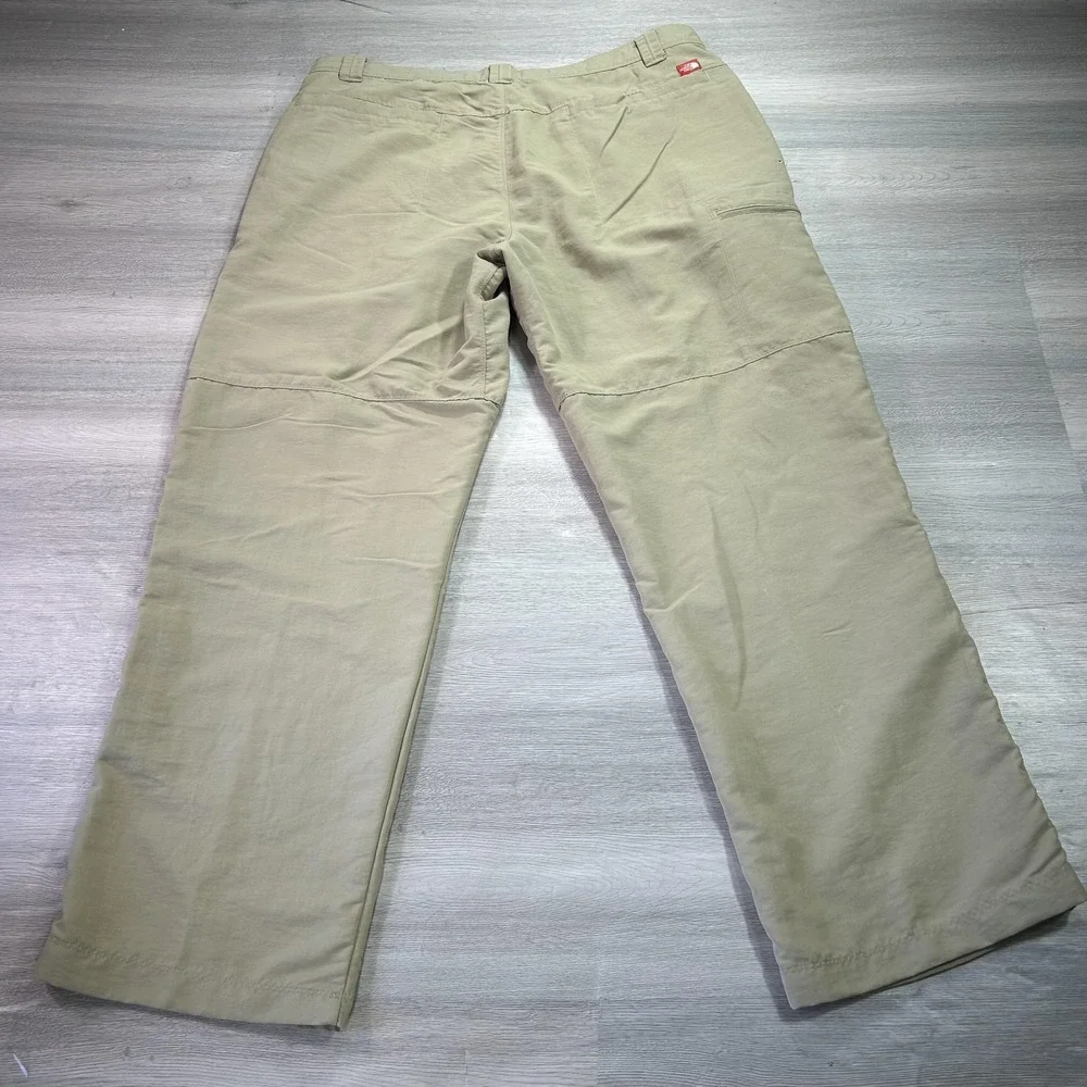 The North Face Pants Mens 40x31 Beige Nylon Hiking Zip Pocket Outdoor‎ Trail